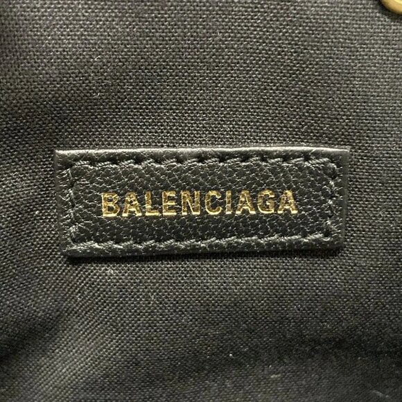 Auth BALENCIAGA Cloud Coin Purse 618915 Black Leather Coin Case - Picture 4 of 10